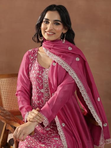 Libas Women's Silk Blend Kurta Set - Authentic Libas Clothing | UrbanThreads - Image 4