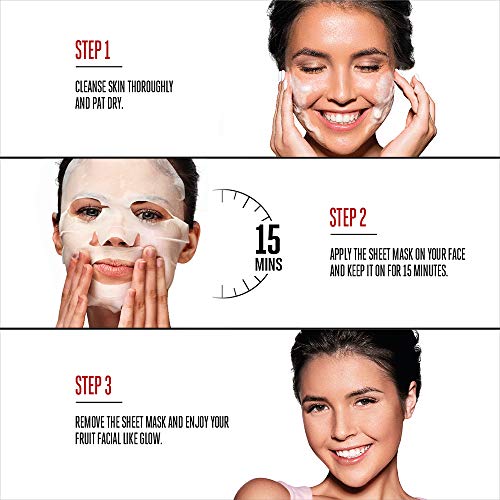 Lakme Blush & Glow Strawberry Sheet Mask 25 ml - Image 5