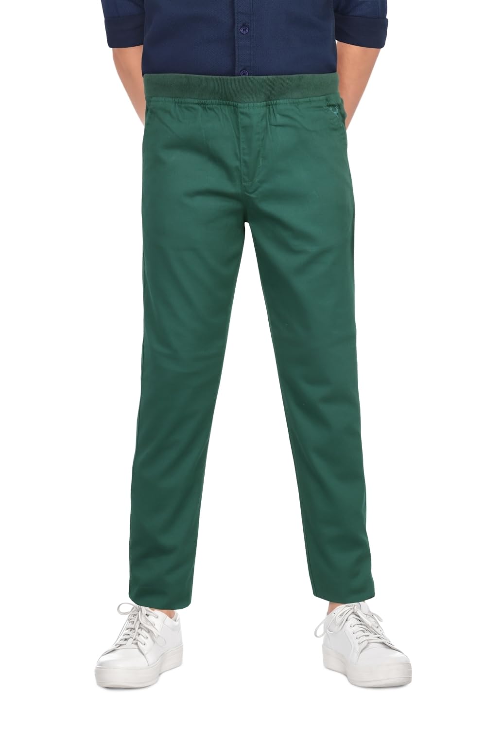 Allen Solly Boy's Mid Rise Slim Casual Pants