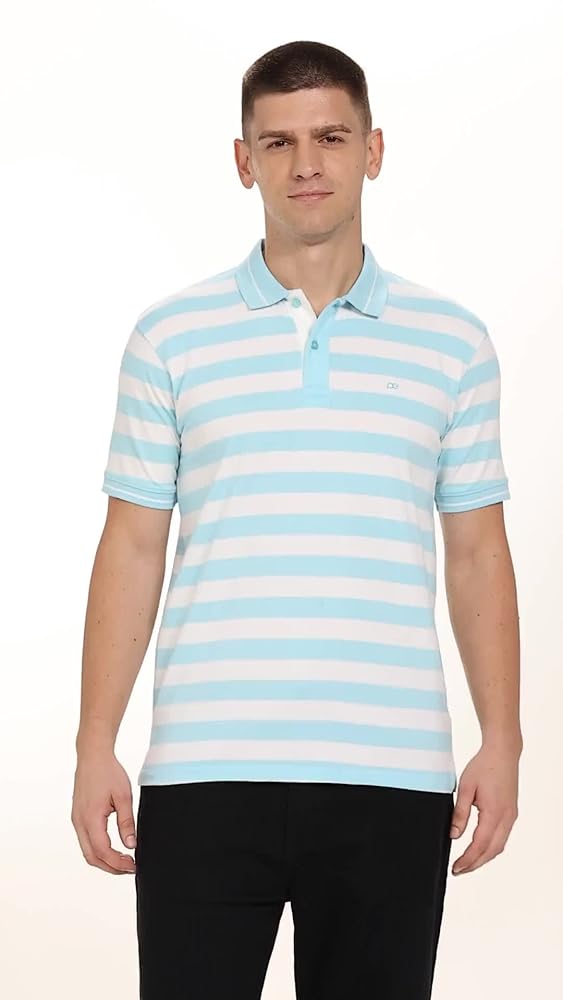 Peter England Men's Cotton Regular Fit Polo T-Shirt - Image 3