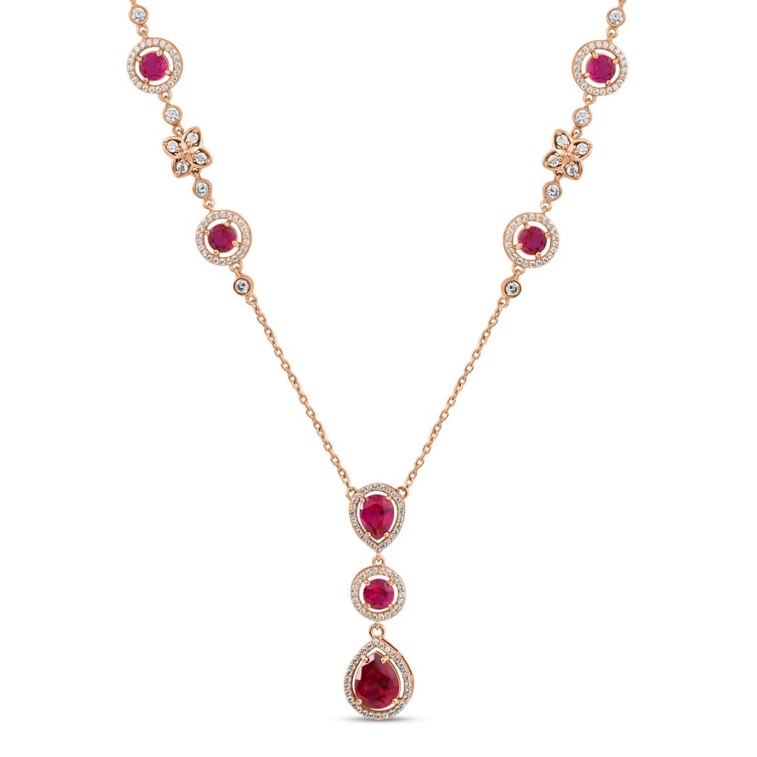 ZAVYA 925 Sterling Silver Solitaire CZ Rose Gold Plating Necklace | Gift for Women and Girls | With - Authentic ZAVYA Accessories | UrbanThreads