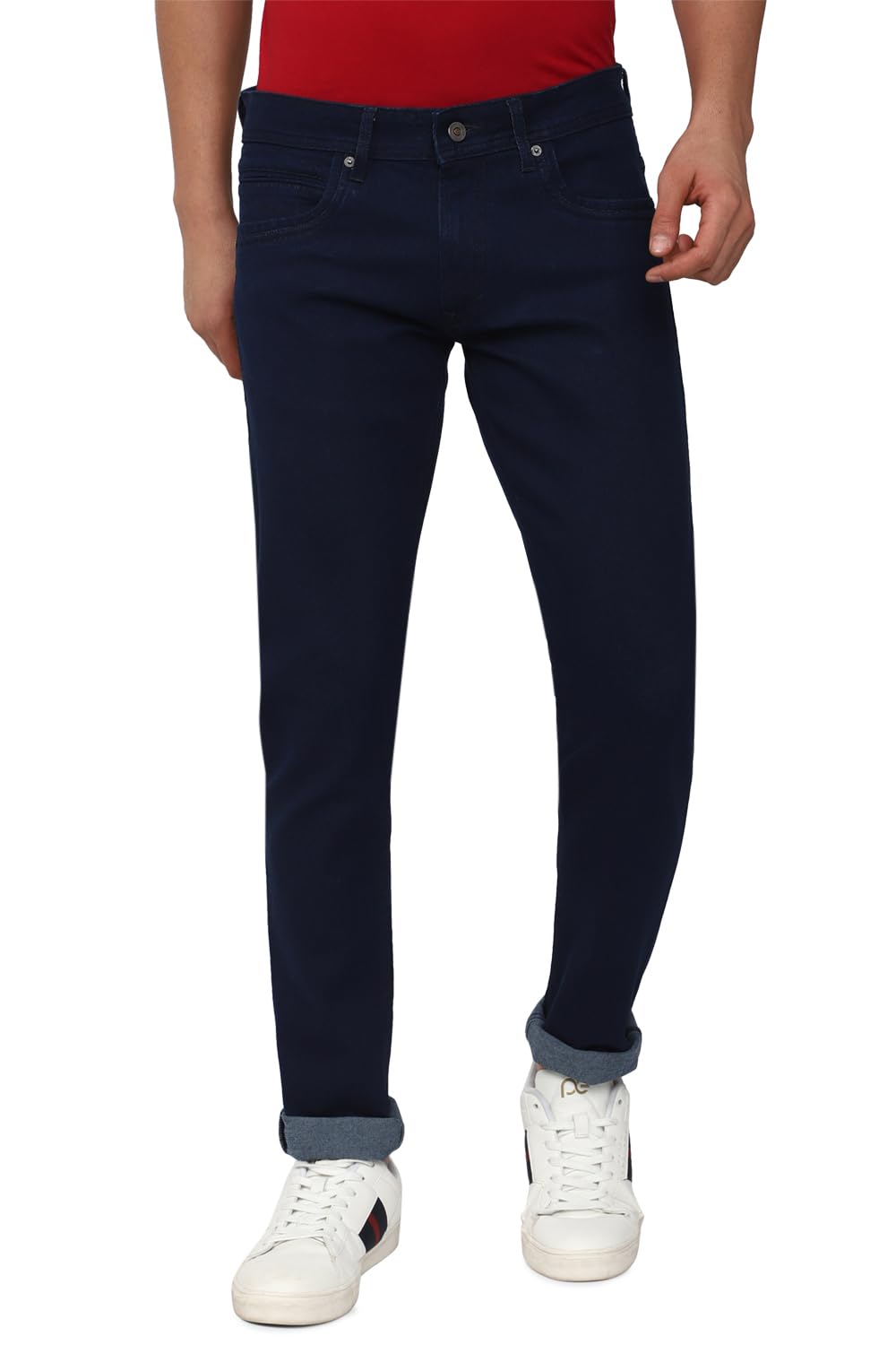 Peter England Men's Skinny Fit Mid Rise Jeans