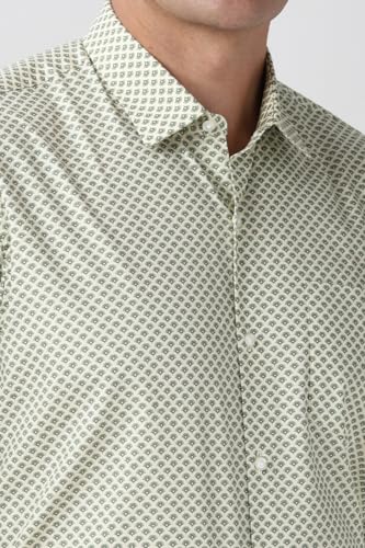 Peter England Men's Printed Formal Shirt 100% Cotton Full Sleeves - Image 5
