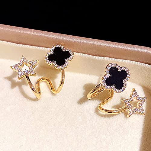 Shining Diva Gold Plated Crystal Stud Earrings for Women - Image 5