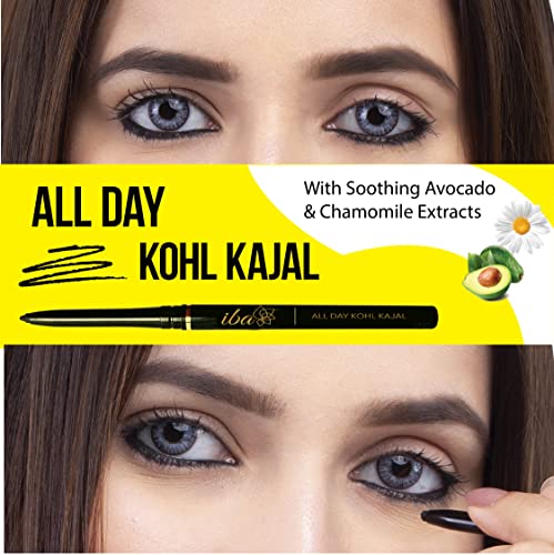 Iba All Day Kohl Kajal Jet Black 0.30g Smudge Proof Waterproof - Image 5