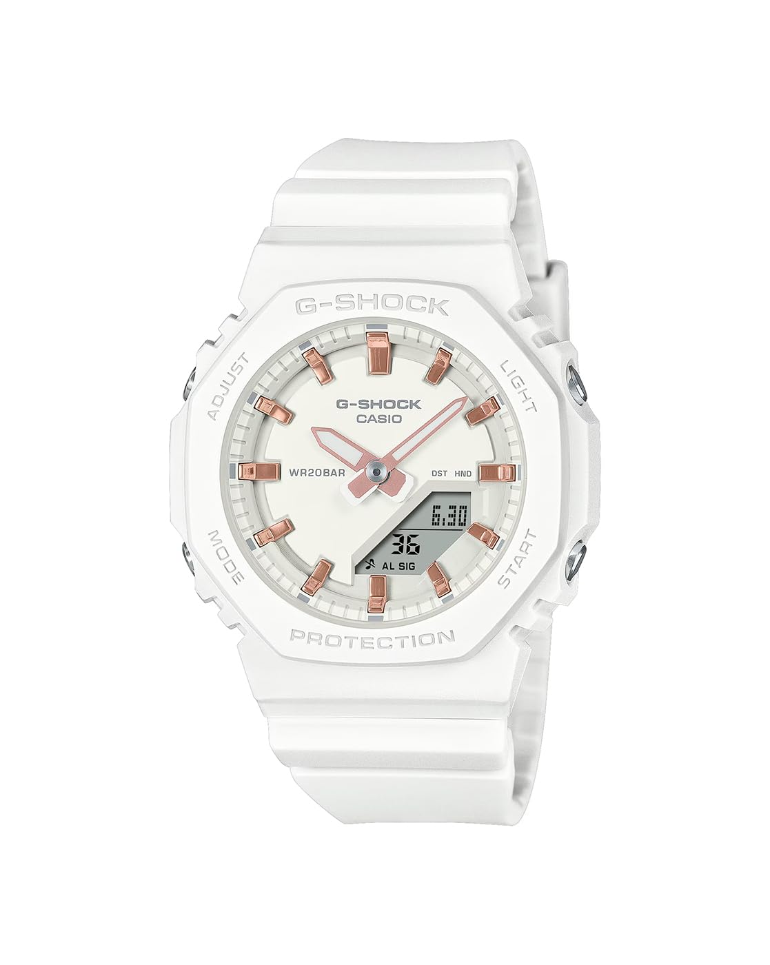 Casio G-Shock GMA-P2100M-7ADR Analog-Digital White Dial Women