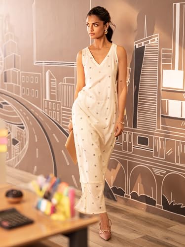 Libas Womens Printed Cotton Straight Kurta With Palazzos - Authentic Libas Clothing | UrbanThreads - Image 3