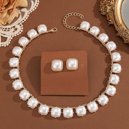 Shining Diva Fancy Pearl Necklace Jewellery Set for Women - Image 4