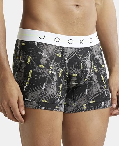 Jockey NY02 Men's Combed Cotton Elastane Stretch Trunk - Image 4
