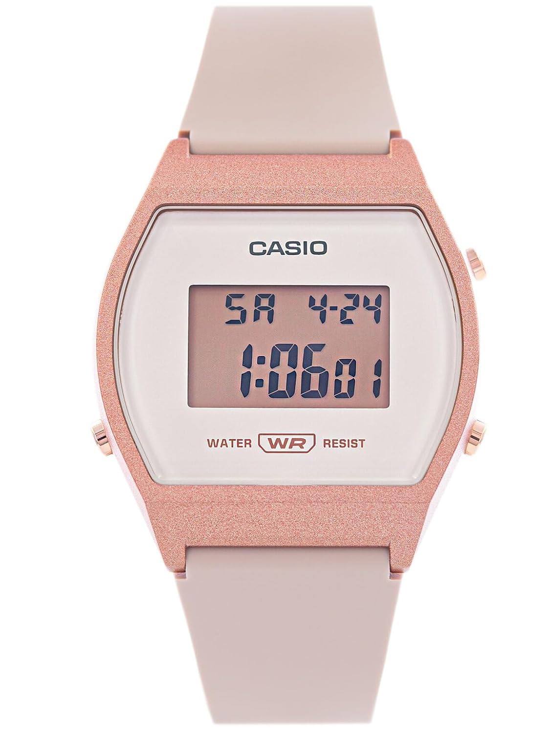 Casio LW-204-4ADF Rose Gold Digital Watch Pink Strap