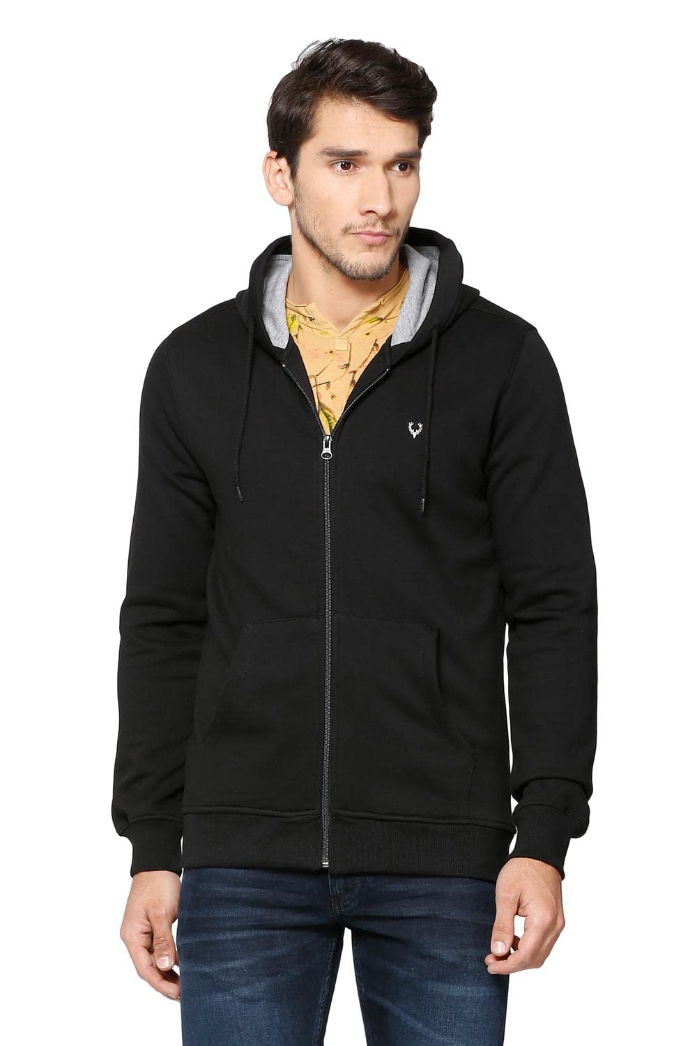 Allen Solly Men's Cotton Hooded Neck Sweatshirt
