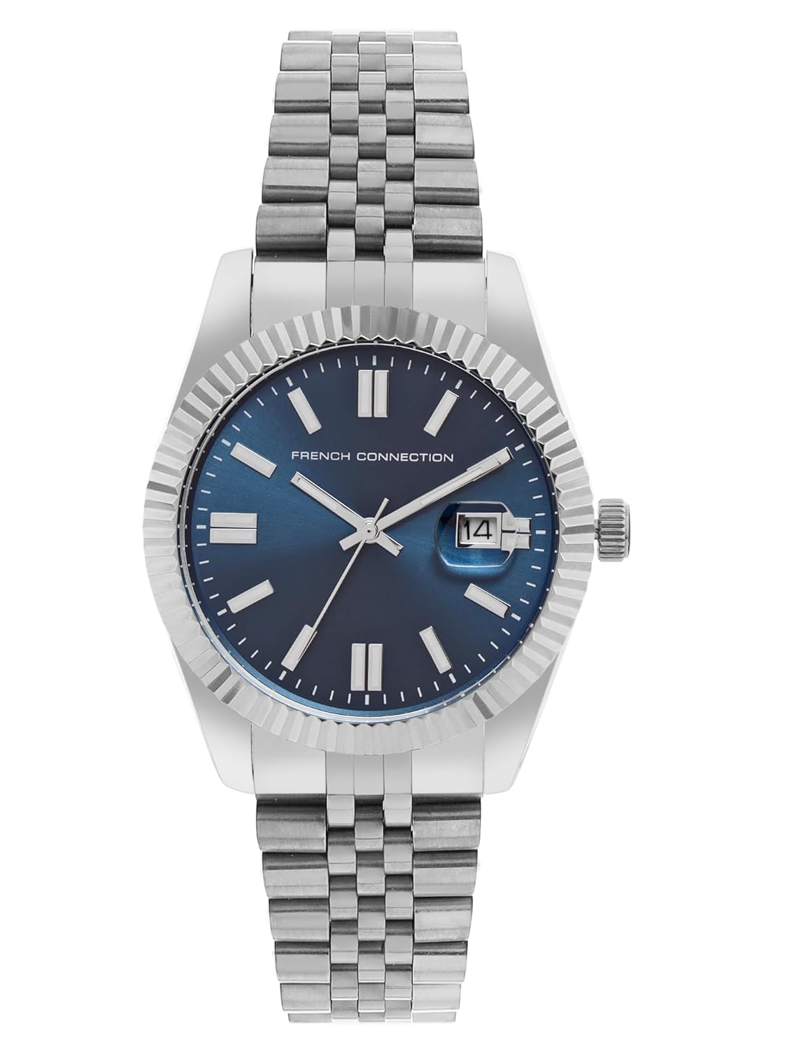 French Connection Blue Dial Stainless Steel Watch