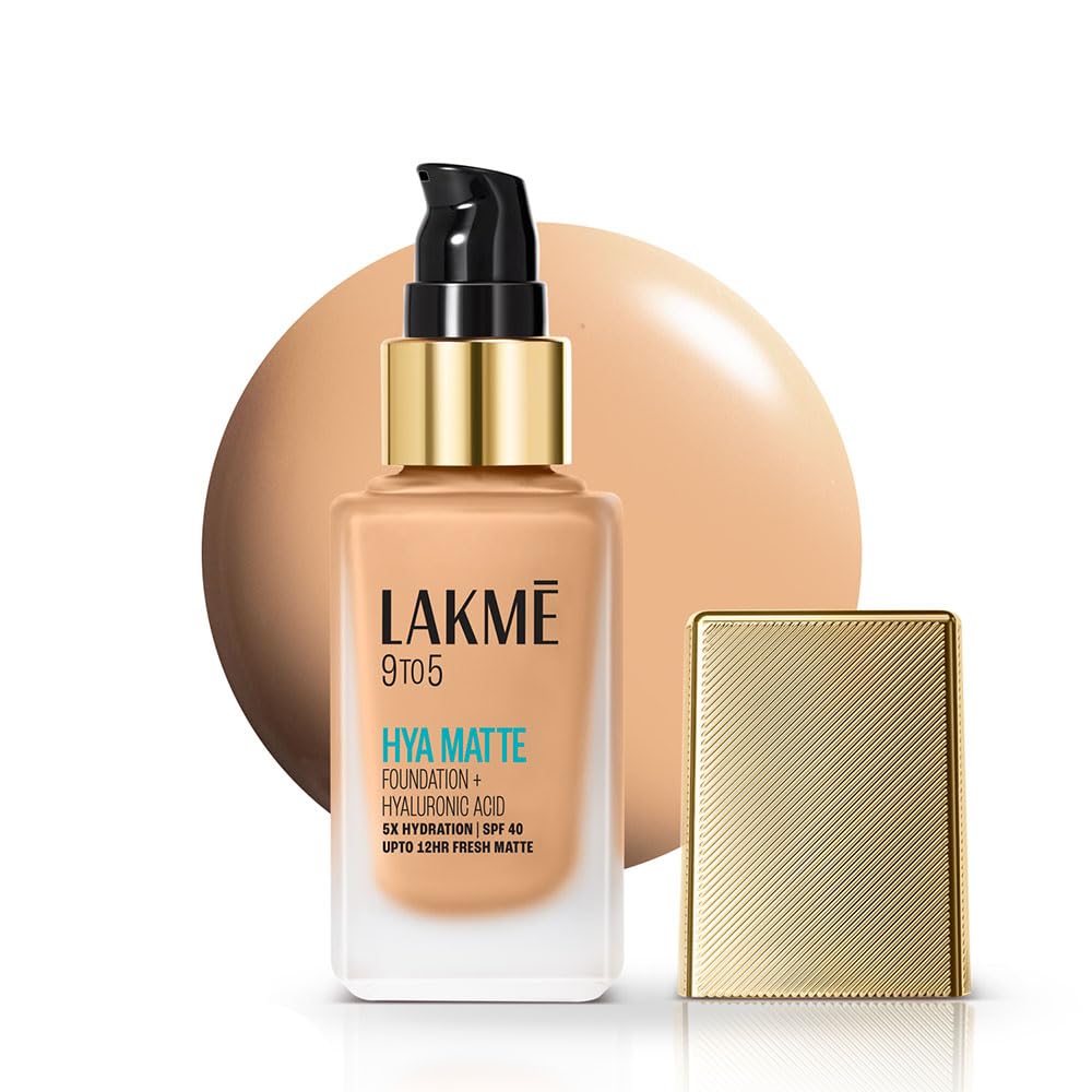 Lakme 9to5 Hya Matte Foundation Cool Rose 25ml