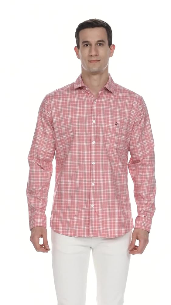 Louis Philippe Men's Cotton Silk Touch Slim Fit Casual Shirt - Image 3