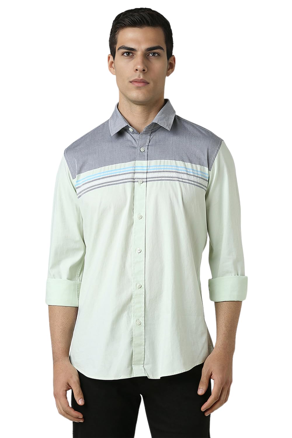 Van Heusen Men's Cotton Regular Fit Shirt
