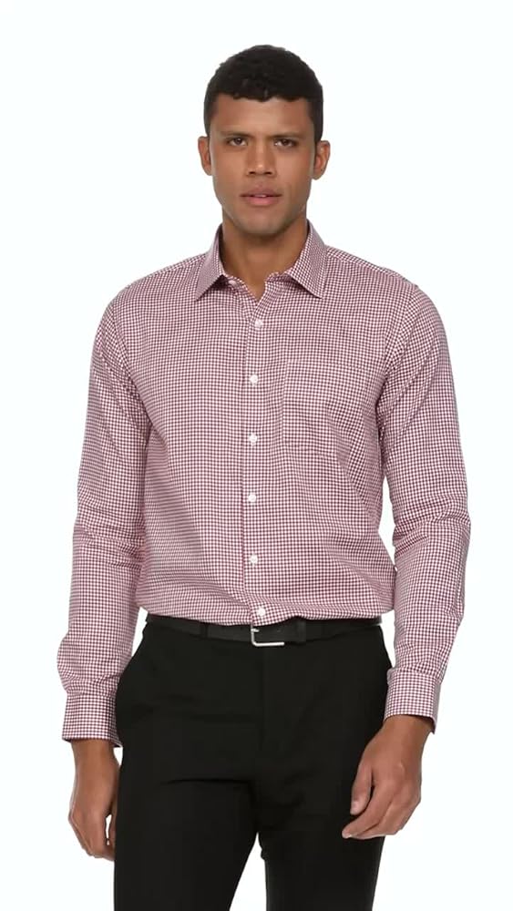 Van Heusen Men Cotton Solid Slim Fit Formal Shirt - Authentic Van Clothing | UrbanThreads - Image 3