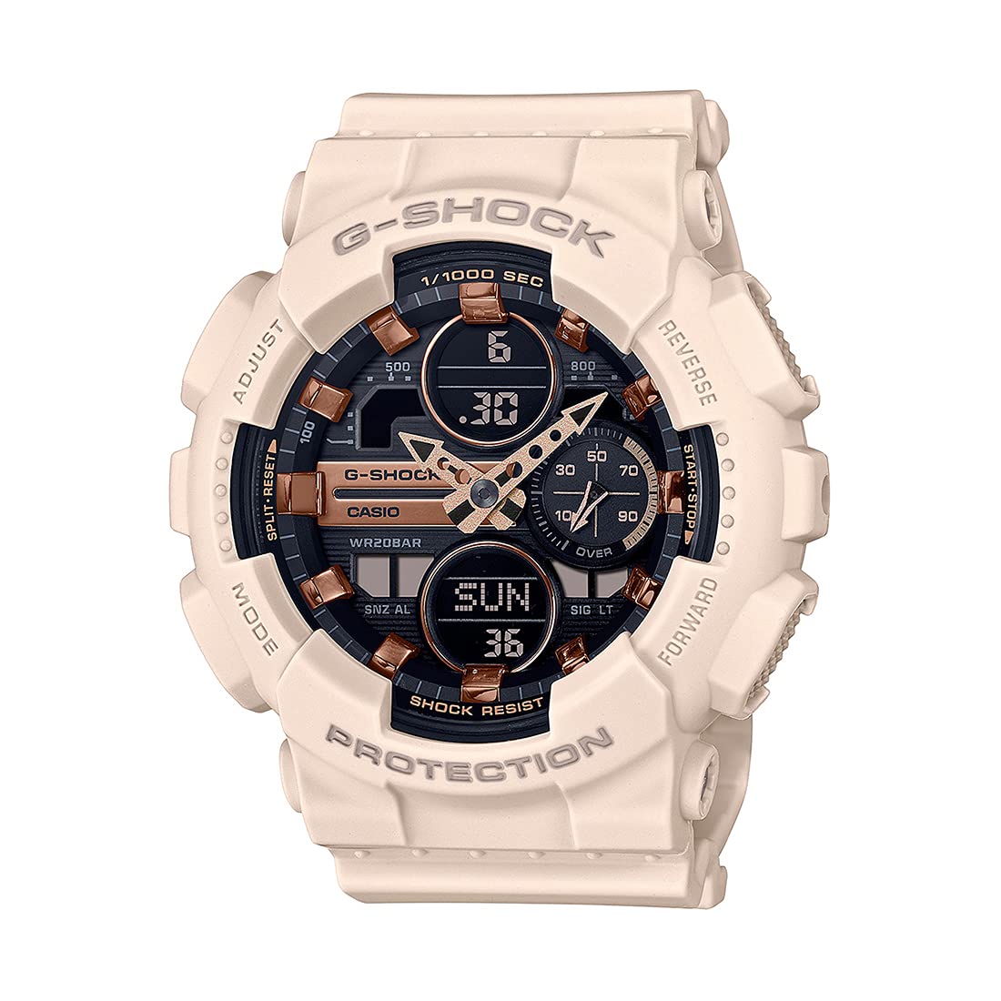 Casio G-Shock GMA-S140M-4ADR Black Pink Resin Women's Watch