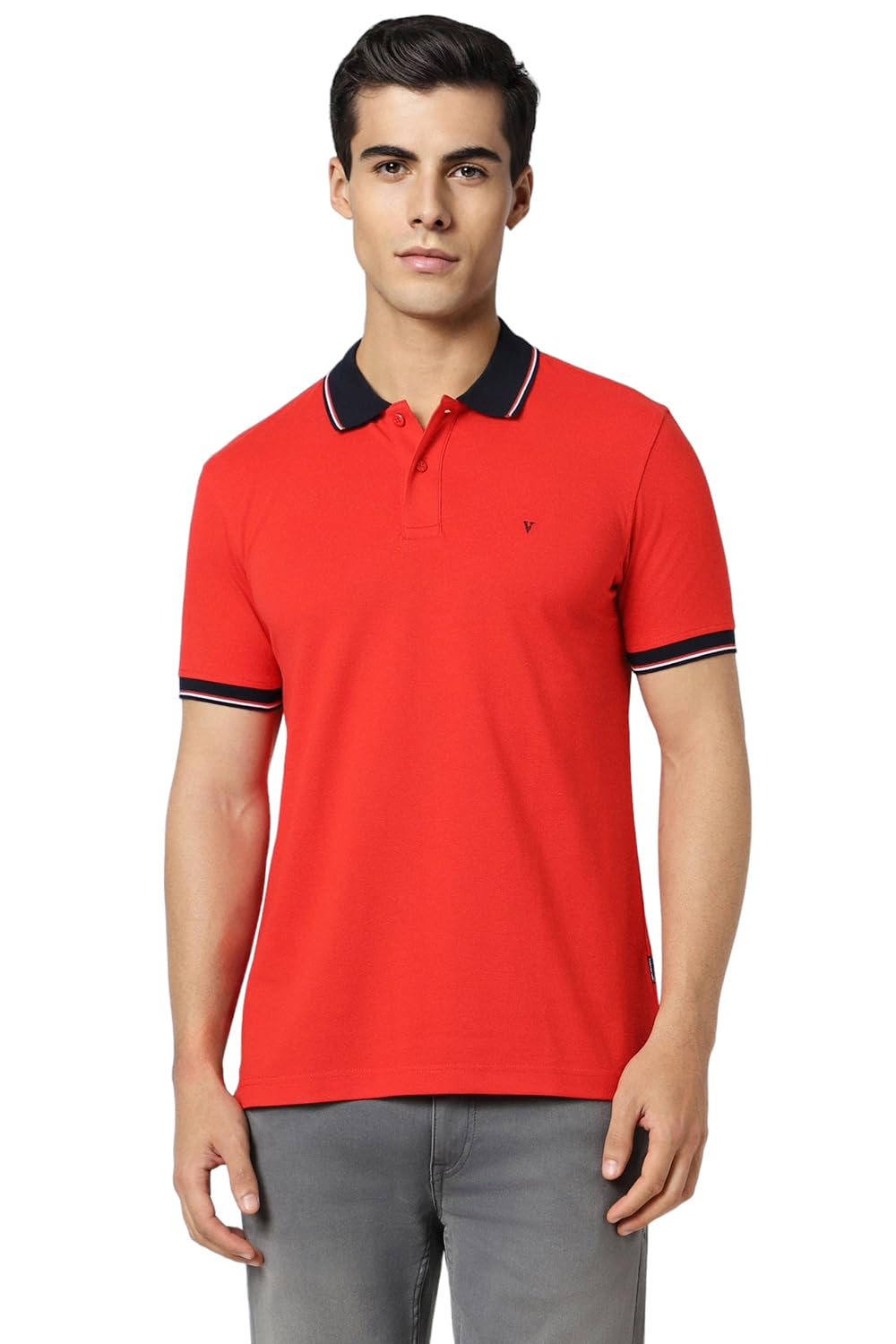 Van Heusen Men's Cotton Regular Fit Polo T-Shirt - Authentic Van Clothing | UrbanThreads