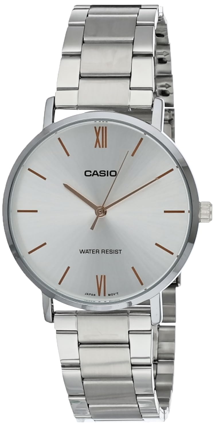 Casio Silver Minimalist Watch