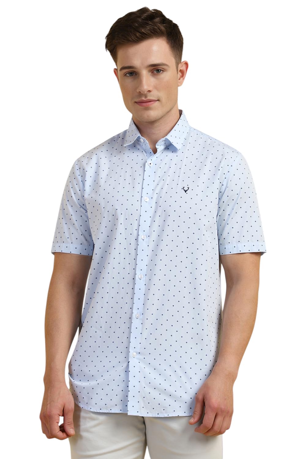 Allen Solly Men's 100% Cotton Regular Fit Shirt