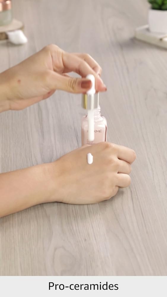 Lakme Dew Drama Serum 6% Vit B3 E F Pro-Ceramides 30ml - Image 3