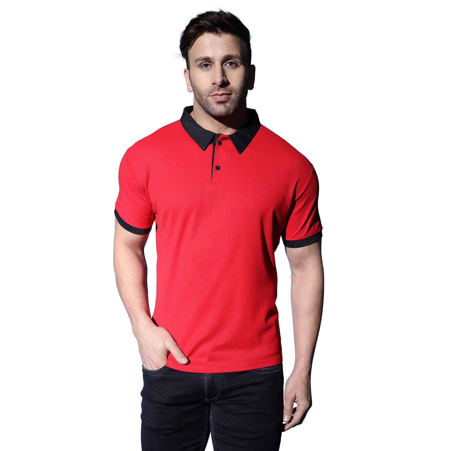 Leriya Fashion Men's T-Shirt | Cotton & Polyester Solid Varsity Inspired Regular Fit T-Shirt for Boy - Authentic Leriya Clothing | UrbanThreads