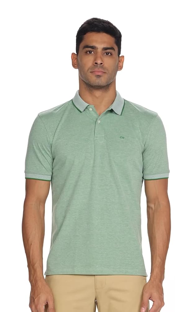 Peter England Men's Regular Fit Half Sleeve Polo T-Shirt - Image 3