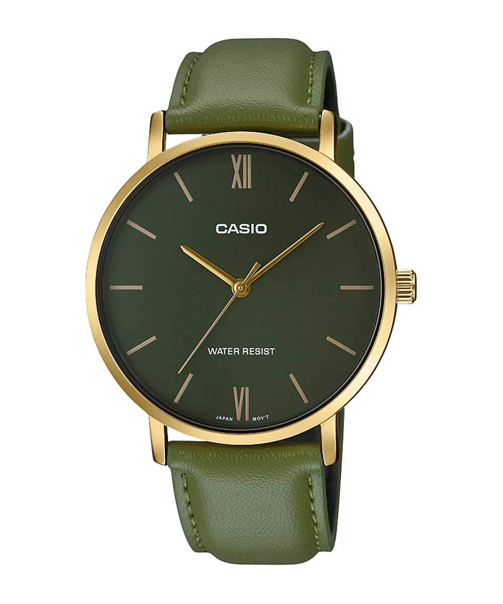 Casio Analogue Men's Watch Green Dial Green Strap