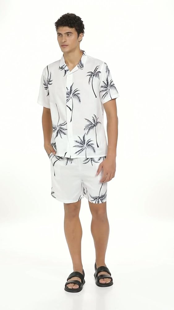 Leriya Fashion Co-ord Set for Men – T-Shirt & Shorts Nightwear Set | Summer Loungewear, Beachwear & - Authentic Leriya Clothing | UrbanThreads - Image 3