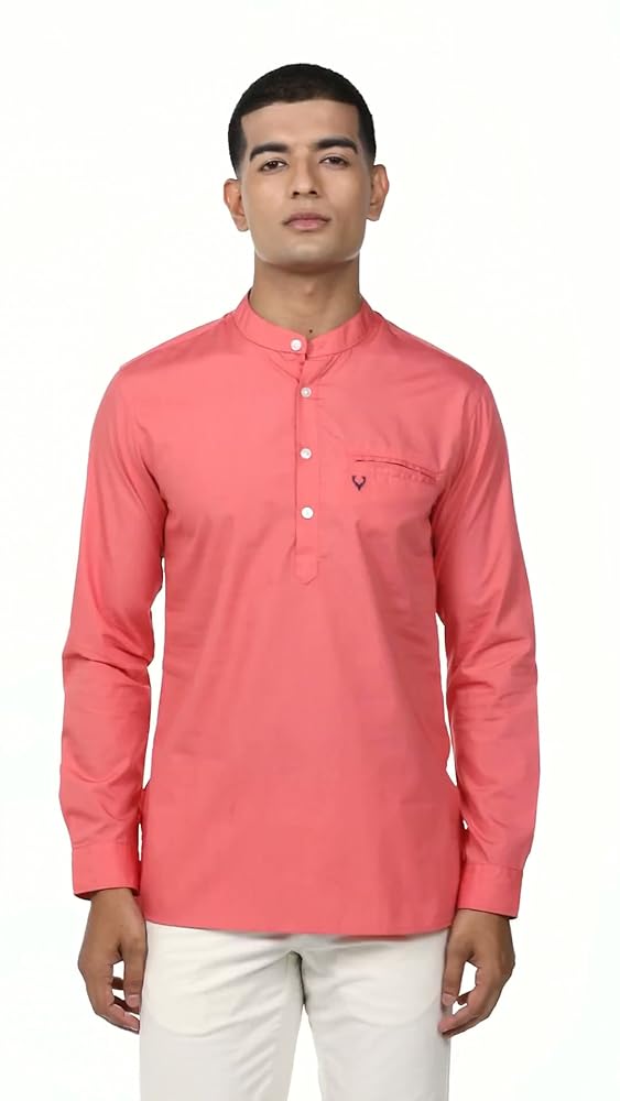 Allen Solly Men's Cotton Blend Regular Fit Casual Kurta - Image 3