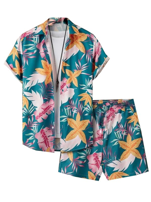 Leriya Fashion Unisex Night Dress || Multi Printed Soft Rayon Night Suit for Adults || Beach Short P - Authentic Leriya Clothing | UrbanThreads - Image 2