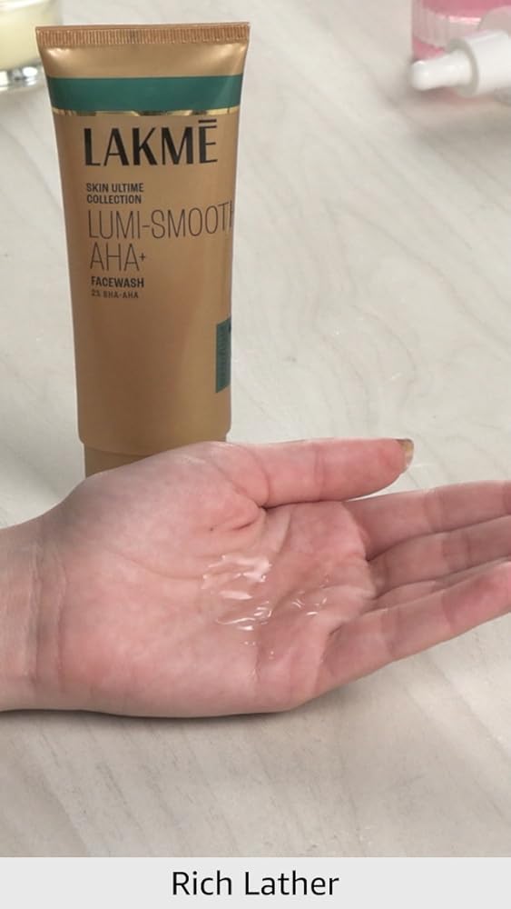 LAKMÉ Lumi-Smooth AHA+ Facewash 2% Salicylic Lactic Acid - Image 3