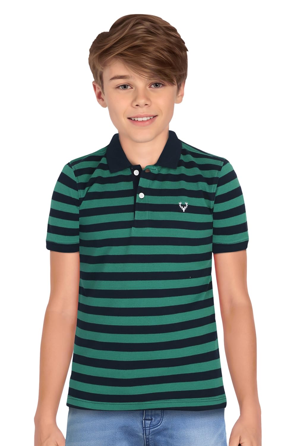 Allen Solly Boy's Cotton Regular Fit Polo T-Shirt