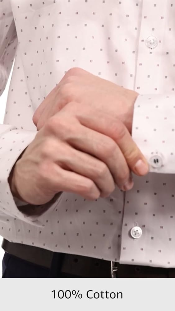 Allen Solly Men's 100% Cotton Slim Fit Printed Shirt - Image 4