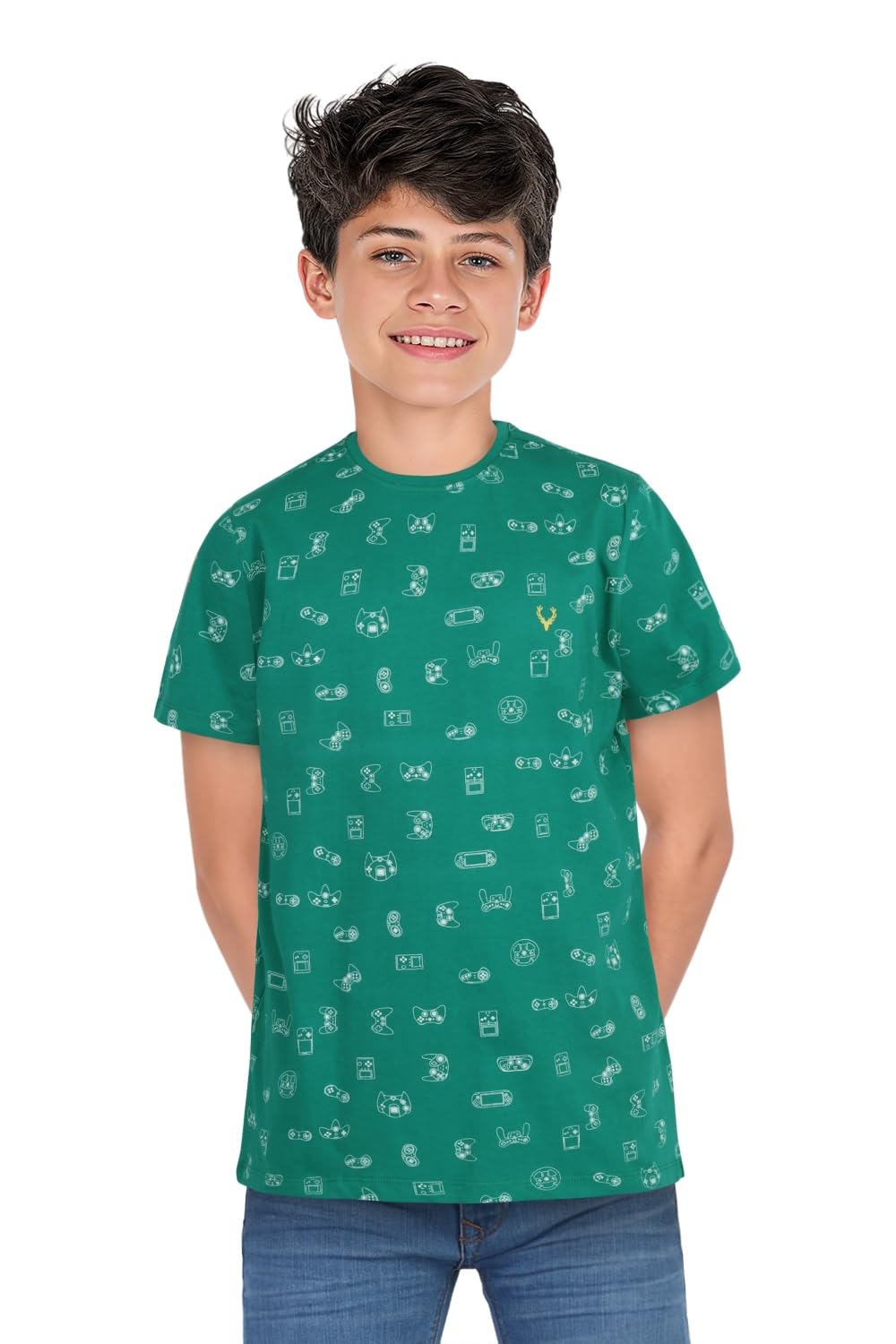 Allen Solly Boy's Cotton Regular Fit T-Shirt