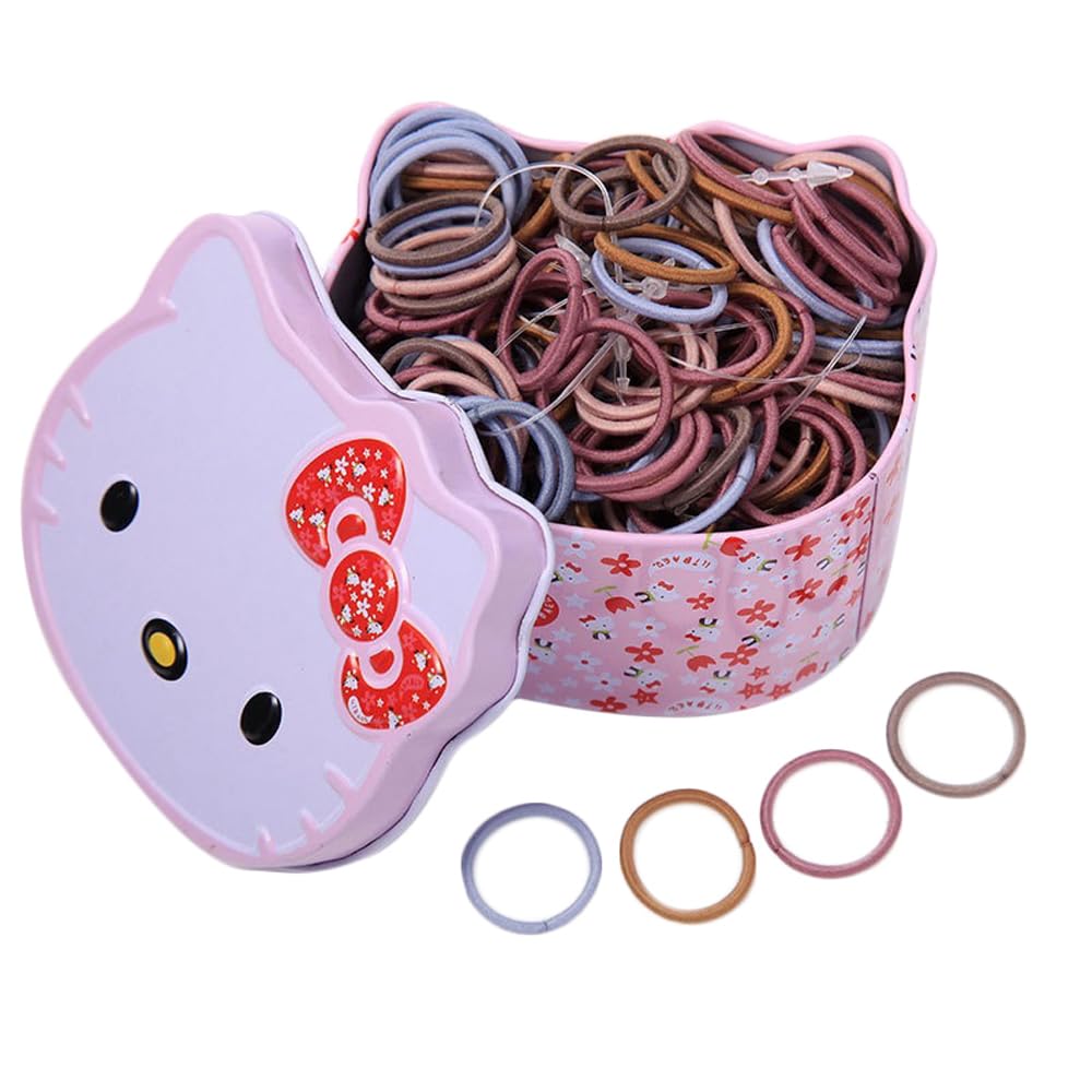 Shining Diva 100 pcs Elastic Hair Bands for Kids Women