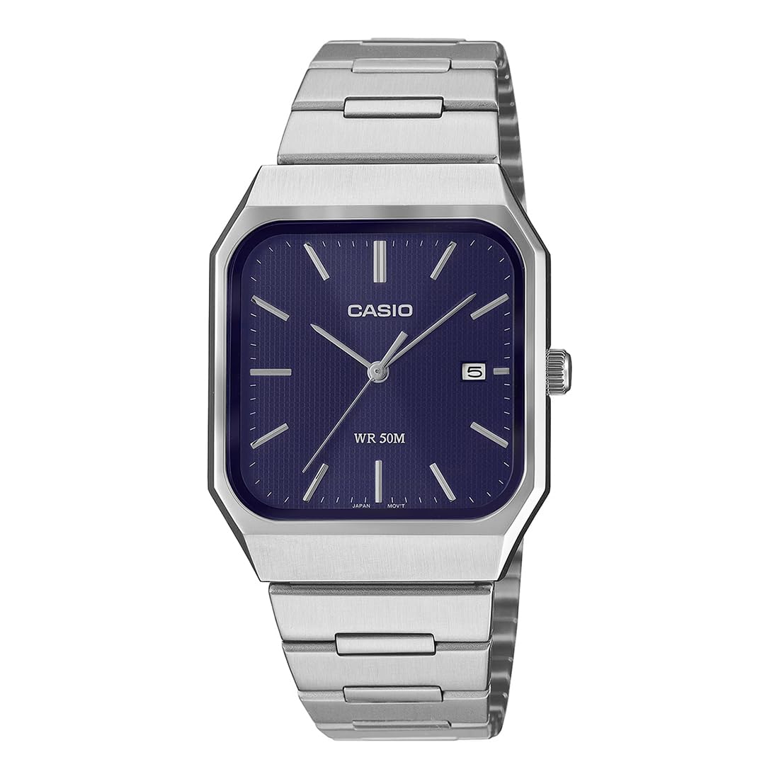 Casio Men MTP-B185D-2A1VDF Analog Blue Dial Watch