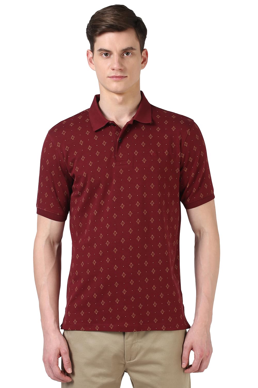 Peter England Men's Cotton Regular Fit Polo T-Shirt