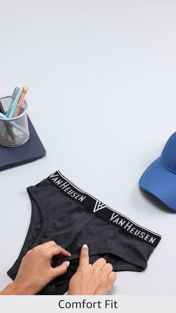 Van Heusen Men Anti Bacterial Briefs 100% Cotton Pack of 3 - Image 3