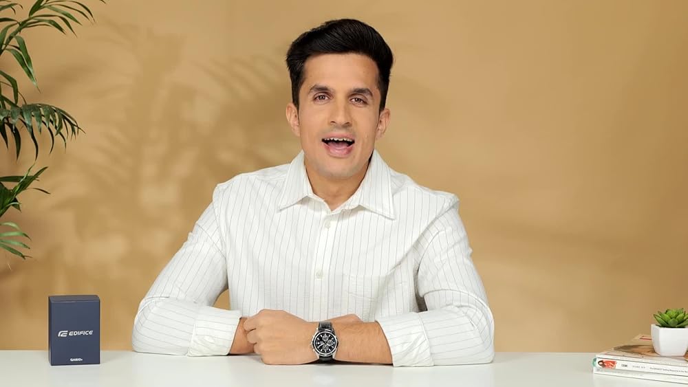 Casio Edifice Chronograph Black Dial Men's Watch EFR-526L-1AVUDF - Image 3