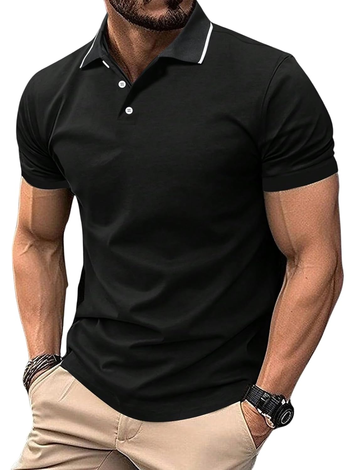 Leriya Fashion Men's Polycotton Regular Fit Casual Stylish Latest | Half Sleeve Polo T-Shirt - Authentic Leriya Clothing | UrbanThreads