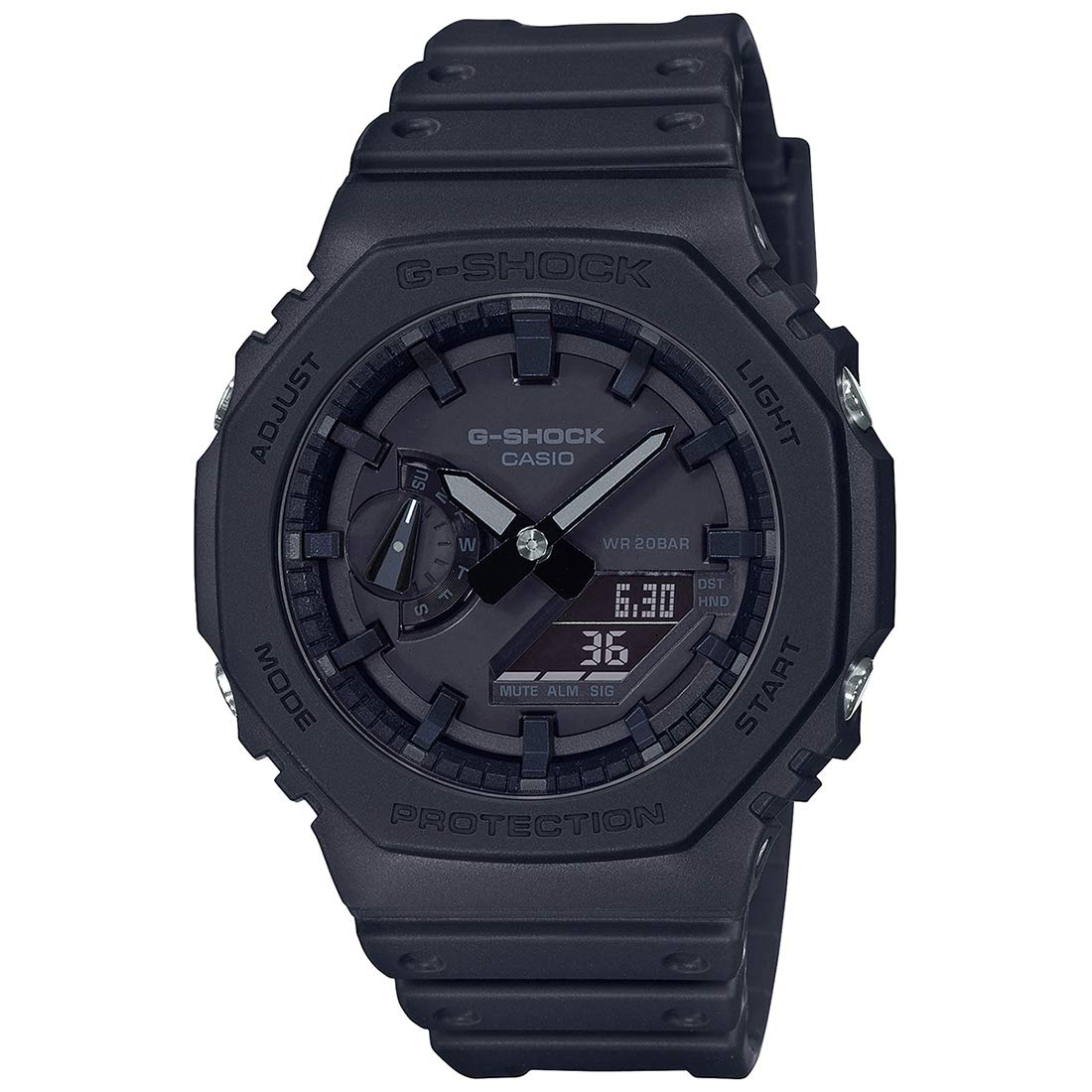 Casio G-Shock GA-2100-1A1DR Black Analog-Digital Men's Watch