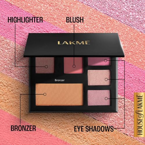 Lakme Glitterati Face Palette Night Diva High Pigment - Image 5