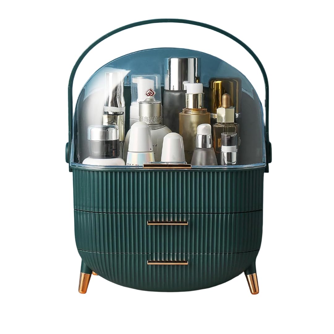 ALOXE Makeup Cosmetic Organizer Box with Drawer Storage