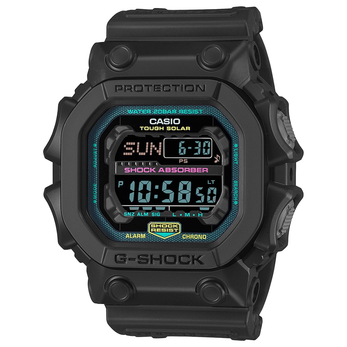 Casio G-Shock GX-56 Black Neon Digital Watch