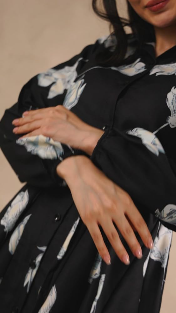 Leriya Fashion Summer Dress for Women – Short One Piece A-Line Midi Dress | Lightweight Vacation Wea - Authentic Leriya Clothing | UrbanThreads - Image 4