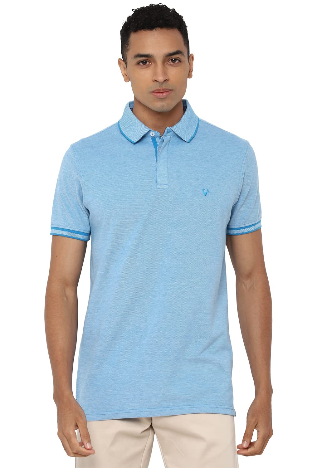 Allen Solly Men Cotton Solid Regular Fit Polo