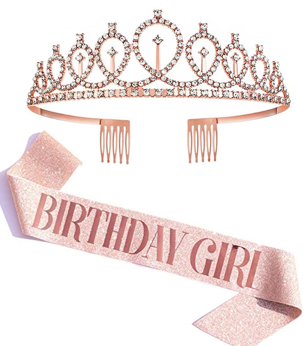 Shining Diva Birthday Sash and Crown Pack of 2