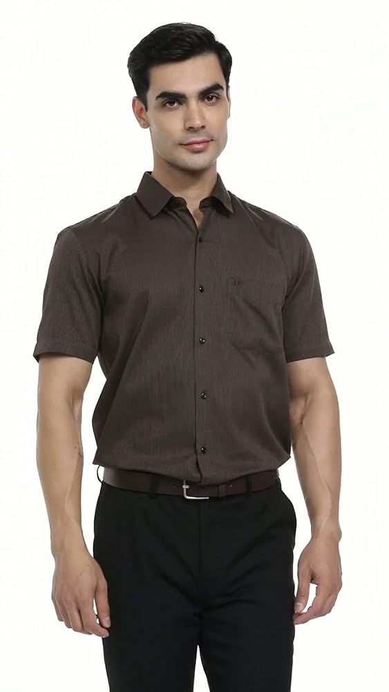 Peter England Men's Formal Half Sleeve Shirt - Image 3