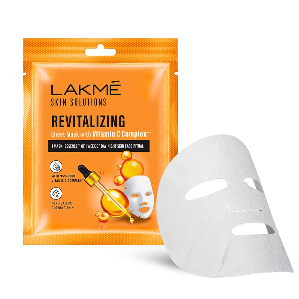 Lakme Skin Solutions Revitalizing Sheet Mask Vitamin C 25ml
